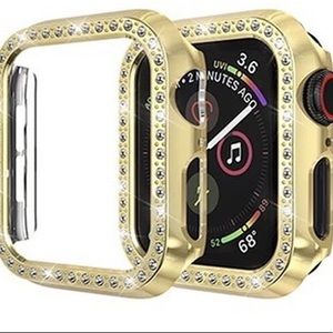 1 PC Luxury Gold Bling Apple Watch Crystal Cover